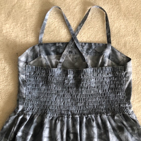 Big girls tie dye chambray dress with faux buttons - Picture 11 of 12